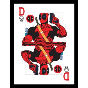 Obraz na zeď - Deadpool - Playing Card, 34.3 x 44.5 cm