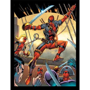 Obraz na zeď - Deadpool - Sword, 34.3 x 44.5 cm