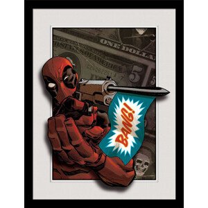 Obraz na zeď - Marvel - Deadpool Bang!, 34.3 x 44.5 cm
