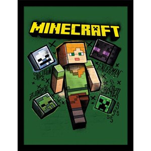 Obraz na zeď - Minecraft - Alex, 34.3 x 44.5 cm