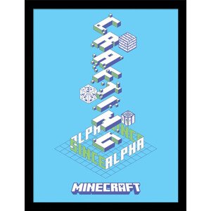 Obraz na zeď - Minecraft - Alpha, 34.3 x 44.5 cm