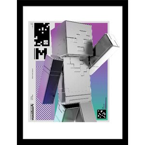 Obraz na zeď - Minecraft - Block Wave, 34.3 x 44.5 cm
