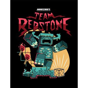 Obraz na zeď - Minecraft - Team Fredstone, 34.3 x 44.5 cm