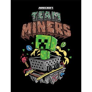 Obraz na zeď - Minecraft - Team Miners, 34.3 x 44.5 cm