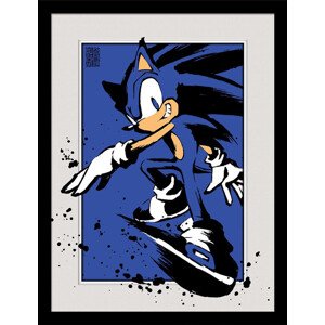 Obraz na zeď - Sonic - Splatter, 34.3 x 44.5 cm