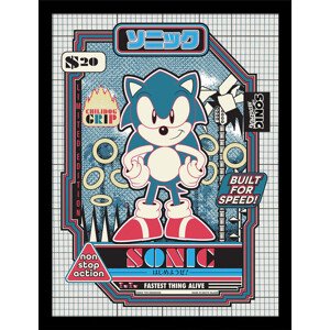 Obraz na zeď - Sonic the Hedgehog - Build for Speed, 34.3 x 44.5 cm