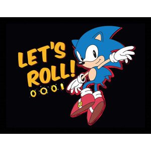 Obraz na zeď - Sonic the Hedgehog - Let's Roll, 44.5 x 34.3 cm