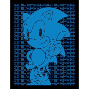 Obraz na zeď - Sonic the Hedgehog - Sonic Speed, 34.3 x 44.5 cm