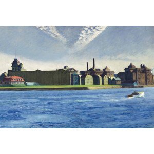 Obrazová reprodukce Blackwell's Island (1928), Edward Hopper, 40 × 26.7 cm