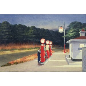 Obrazová reprodukce Gas Station (1940), Edward Hopper, 40 × 26.7 cm