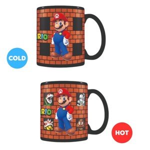 Měnící hrnek Super Mario - Bricks, 0,315 l