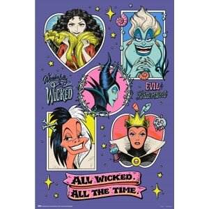 Plakát, Obraz - Disney - Villains, 61 × 91.5 cm