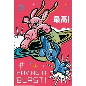Plakát, Obraz - Stitch - Having a Blast, 61 × 91.5 cm