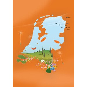 Ilustrace Holland Map, Nicholas, 30 × 40 cm