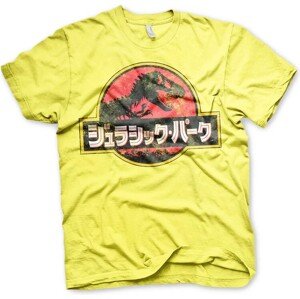 Tričko Jurassic Park - Japanese Distressed Logo, L