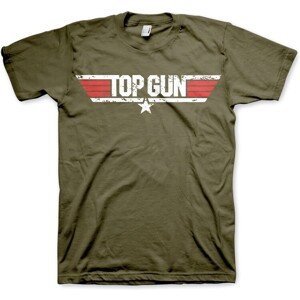 Tričko Top Gun - Distressed Logo, XXL
