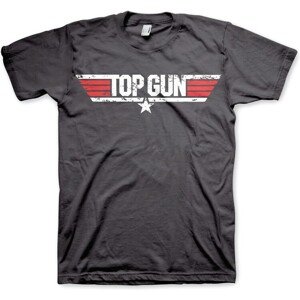 Tričko Top Gun - Distressed Logo, XXL