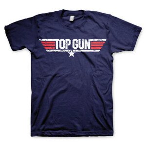 Tričko Top Gun - Distressed Logo, XXL
