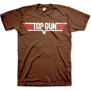 Tričko Top Gun - Distressed Logo, XL