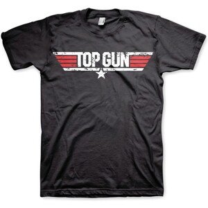 Tričko Top Gun - Distressed Logo, XL