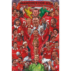 Plakát, Obraz - Manchester United - Legends, 61 × 91.5 cm