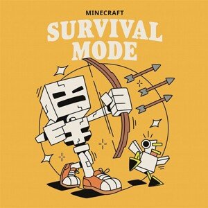 Obraz na plátně Minecraft - Survival Mode, 2 - 30×30 cm