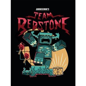 Obraz na plátně Minecraft - Team Redstone, 2 - 60×80 cm