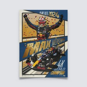 Umělecký tisk Oracle Red Bull Racing - ART - Max Verstappen - 2024 F1® World Drivers' Champion - Artist Ed. - Cito, Automobilist, 50 × 70 cm