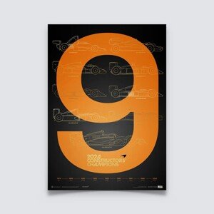 Umělecký tisk McLaren Formula 1 Team - F1® World Constructors' Champions - 2024 - History - Collector's Edition, Automobilist, 50 × 70 cm