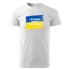 Tričko I stand with Ukraine, Pánské, Slimfit, S