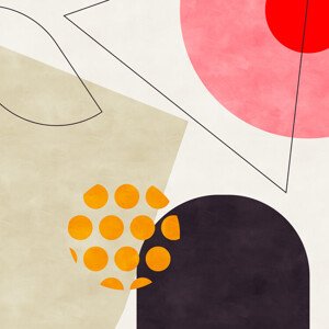 Ilustrace Mid Bauhaus Geometry 8 Kopie, Ana Rut Bre, 40 × 40 cm