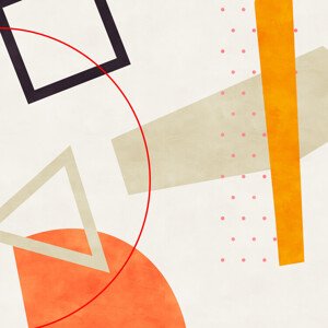 Ilustrace Mid Bauhaus Geometry 6, Ana Rut Bre, 40 × 40 cm