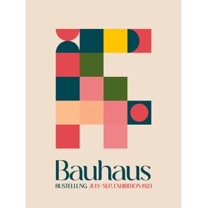 Ilustrace Bauhaus Geometry, Emel Tunaboylu, 30 × 40 cm