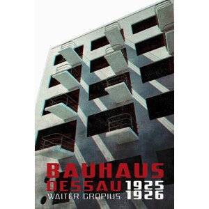Ilustrace Bauhaus Dessau architecture in vintage magazine style VII, Rosana Laiz Blursbyai, 26.7 × 40 cm