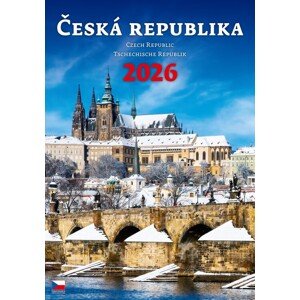 Kalendář 2026 Česká republika, 31,5 x 45 cm