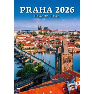Kalendář 2026 Praha, 31,5 x 45 cm