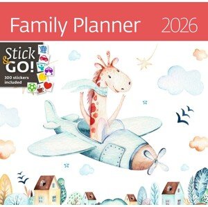 Kalendář 2026 Family Planner, 30 x 30 cm