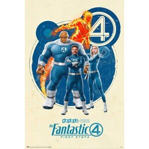 Plakát, Obraz - Marvel - The Fantastic Four, 61 × 91.5 cm