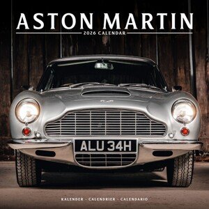 Kalendář 2026 Aston Martin, 30,5 x 30,5 (30,5 x 61) cm