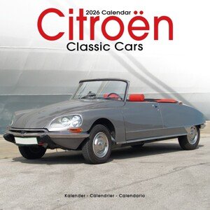 Kalendář 2026 Citroen Classic Cars, 30,5 x 30,5 (30,5 x 61) cm