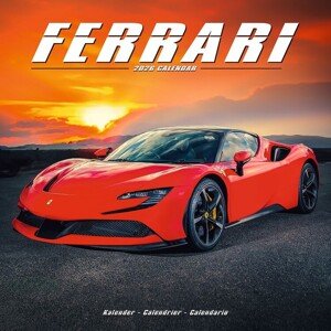 Kalendář 2026 Ferrari, 30,5 x 30,5 (30,5 x 61) cm