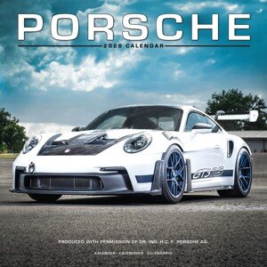 Kalendář 2026 Porsche, 30,5 x 30,5 (30,5 x 61) cm