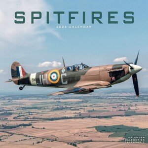 Kalendář 2026 Spitfires, 30,5 x 30,5 (30,5 x 61) cm