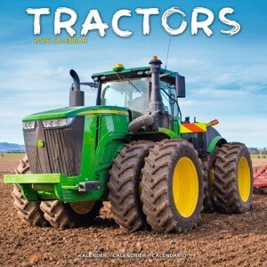 Kalendář 2026 Tractors, 30,5 x 30,5 (30,5 x 61) cm