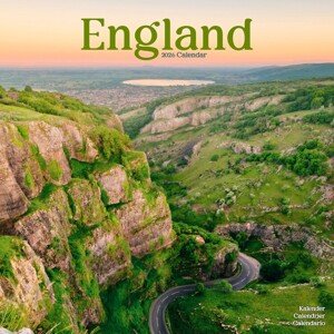 Kalendář 2026 England, 30,5 x 30,5 (30,5 x 61) cm