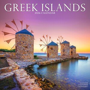 Kalendář 2026 Greek Islands, 30,5 x 30,5 (30,5 x 61) cm