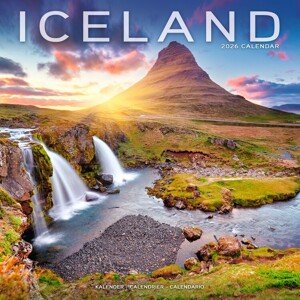 Kalendář 2026 Iceland, 30,5 x 30,5 (30,5 x 61) cm
