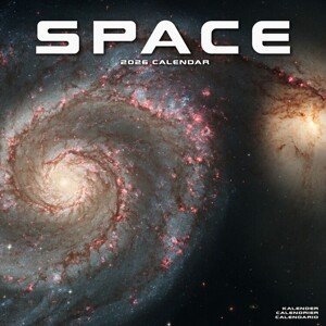 Kalendář 2026 Space, 30,5 x 30,5 (30,5 x 61) cm