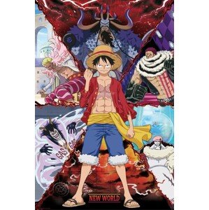 Plakát, Obraz - One Piece - Luffy vs New World, 61 × 91.5 cm