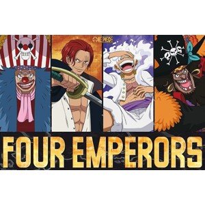 Plakát, Obraz - One Piece - The Four Emperors, 91.5 × 61 cm